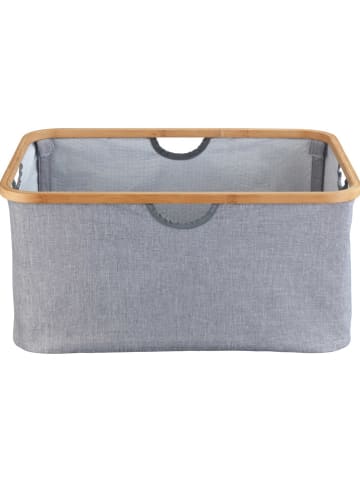 Wenko Wäschekorb "Bahari" in Grau - 50 l