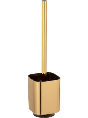 Wenko Toiletborstelgarnituur "Auron" goudkleurig - (H)38,5 cm