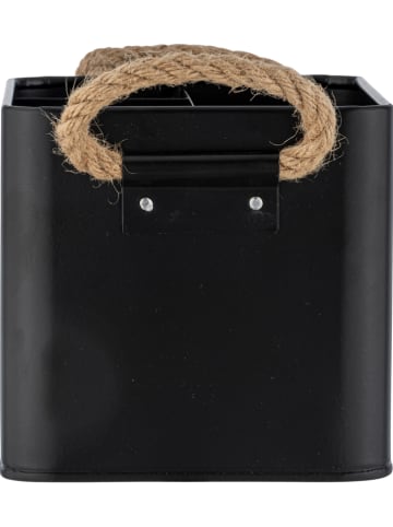Wenko Aufbewahrungsbox "Gara" in Schwarz - (B)19 x (H)12,5 x (T)13 cm