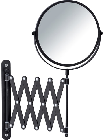 Wenko Cosmeticaspiegel "Teleskop" zwart - (B)19 x (H)38,5 x (D)50 cm