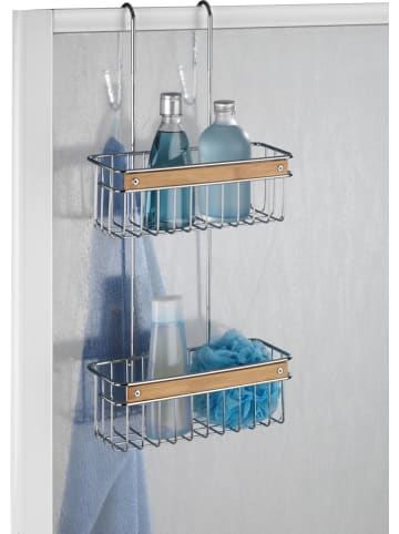 Wenko Roestvrijstalen doucherek "Zerbo" - (B)20 x (H)55,5 x (D)25,5 cm