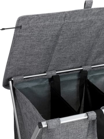 Wenko Wäschesammler "Trio Top" in Grau - 118 l