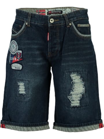 Geographical Norway Jeansbermudas "Pragmatique" in Dunkelblau