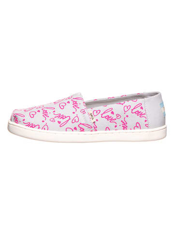 TOMS Instappers "Classic" grijs/roze
