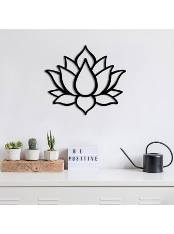 ABERTO DESIGN Wanddecoratie "Lotus Flower 1" - (B)43 x (H)50 cm