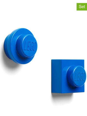 LEGO 2-delige set: magneten "Iconic" blauw