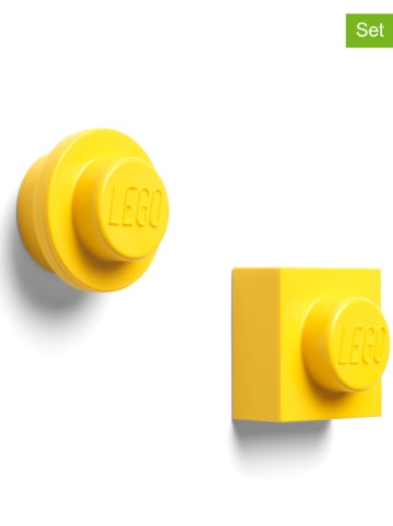 LEGO 2-delige set: magneten "Iconic" geel