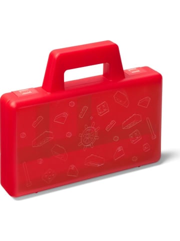 LEGO Sorteerkoffer "Case to go" rood - (B)19 x (H)3,5 x (D)16 cm