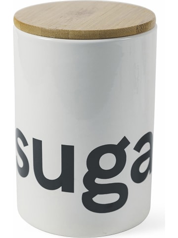 Villa d´Este Vorratsdose in Weiß/ Schwarz - (H)15 cm