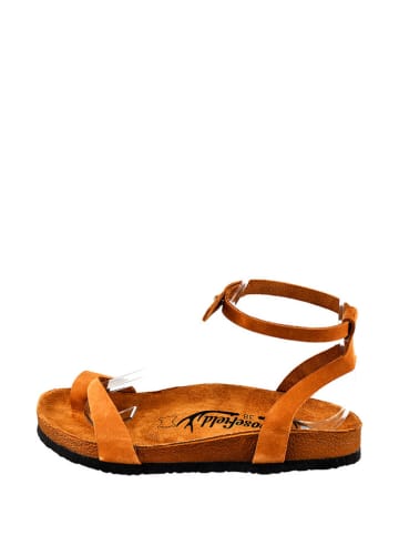 Moosefield Leder-Sandalen in Braun