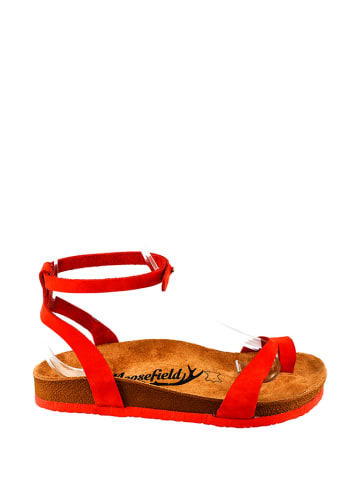 Moosefield Leren sandalen rood