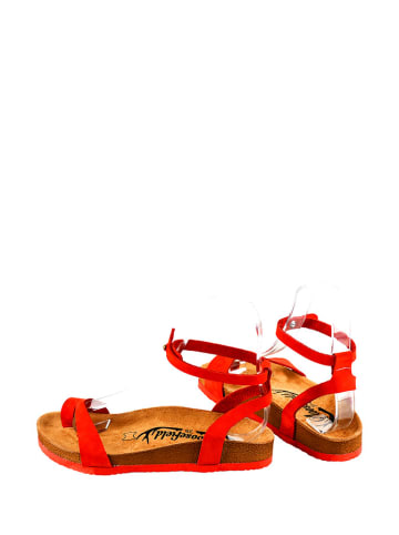 Moosefield Leren sandalen rood