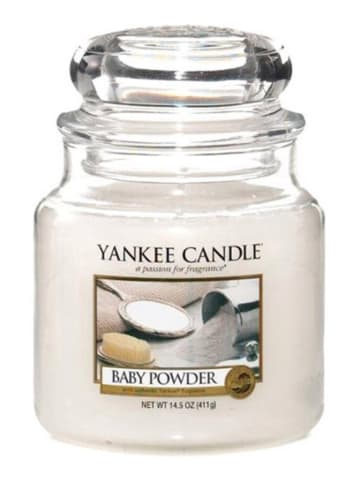 Yankee Candle Średnia świeca zapachowa - Baby Powder - 411 g