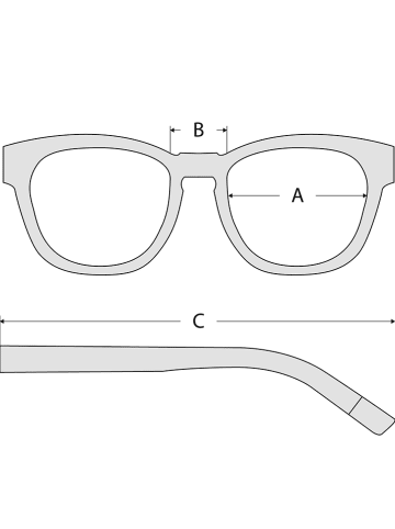 Ray Ban Damen-Sonnenbrille in Silber/ Grün-Lila