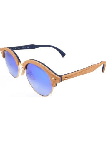 Ray Ban Damskie okulary przeciwsłoneczne w kolorze jasnobrązowo-niebieskim