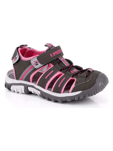 Kimberfeel Trekking-enkelsandalen "Algarve" antraciet/lichtroze