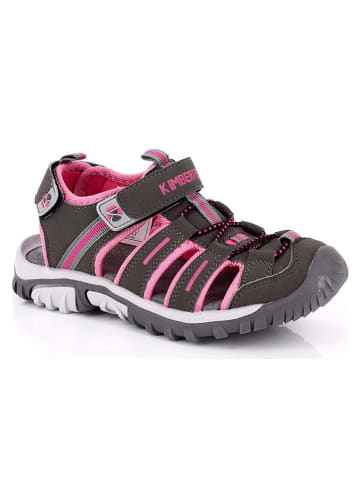 Kimberfeel Trekkinghalbsandalen "Algarve" in Anthrazit/ Rosa