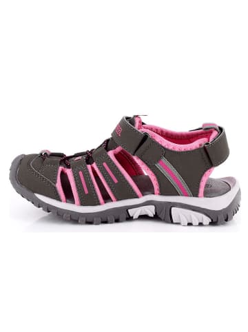 Kimberfeel Trekkinghalbsandalen "Algarve" in Anthrazit/ Rosa