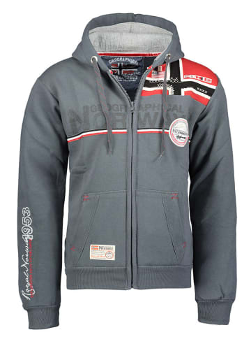 Geographical Norway Sweatjacke "Faponie" in Anthrazit