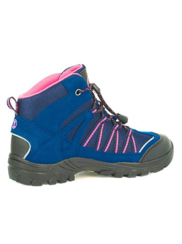 Trollkids Wandelschoenen "Lofoten Hiker Mid" blauw/lichtroze