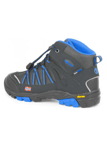 Trollkids Wanderschuhe "Lofoten Hiker Mid" in Schwarz/ Blau
