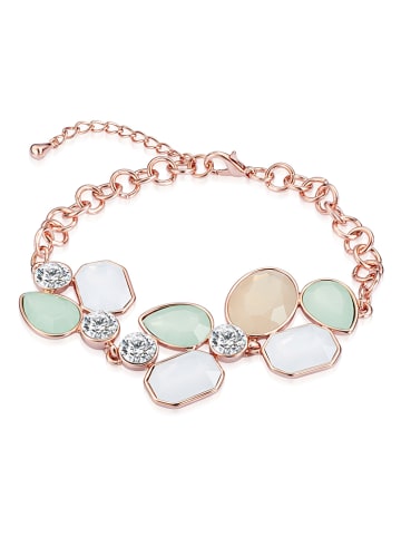 Tassioni Pozłacana bransoletka z kryształami Swarovski
