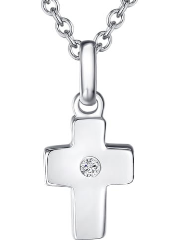 Tess Diamonds Zilveren ketting met diamanten hanger - (L)40 cm
