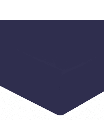 Soft by Perle de Coton Perkal hoeslaken donkerblauw