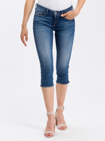 Cross Jeans Capri-spijkerbroek "Amber" - slim fit - blauw