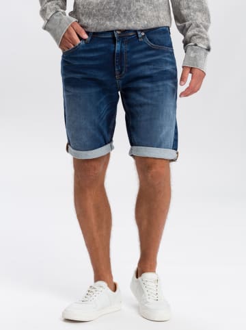 Cross Jeans Jeansbermudas "Leom" in Dunkelblau