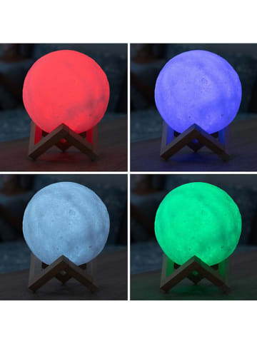 InnovaGoods Lampa stołowa LED w kolorze białym - wys. 18 x Ø 15 cm