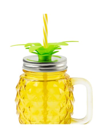 Trendy Kitchen by EXCÉLSA Glas "Ananas" in Gelb - 520 ml