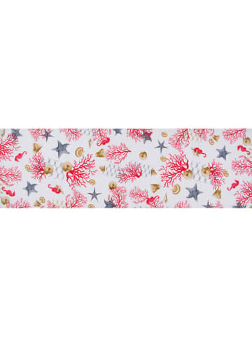 Trendy Kitchen by EXCÉLSA Tafelloper "Coral" wit/roze - (L)140 x (B)45 cm