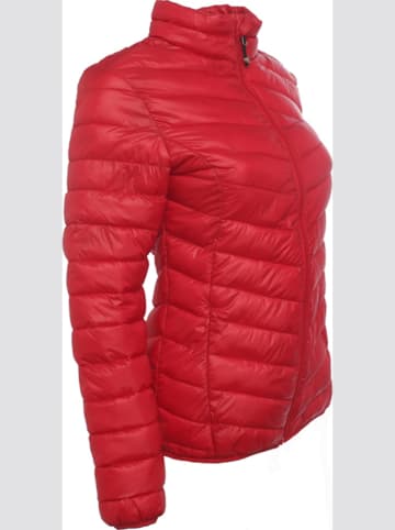 Peak Mountain Doorgestikte jas "Alki" rood