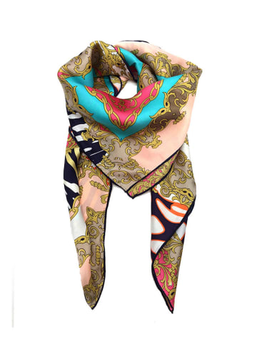 Made in Silk Jedwabna chusta ze wzorem - 90 x 90 cm