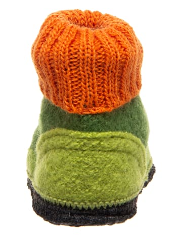 kitz-pichler Pantoffels "Dago" groen/oranje