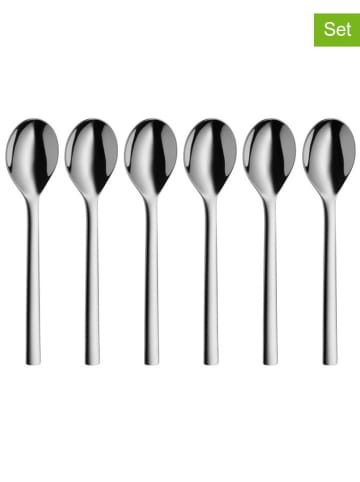 WMF 6-delige set: roestvrijstalen koffielepels "Nuova" - (L)13,5 cm