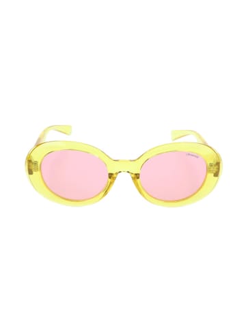 Polaroid Damskie okulary przeciwsłoneczne w kolorze jasnoróżowo-żółtym
