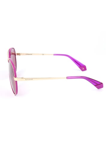 Polaroid Damskie okulary przeciwsłoneczne w kolorze złoto-różowo-fioletowym
