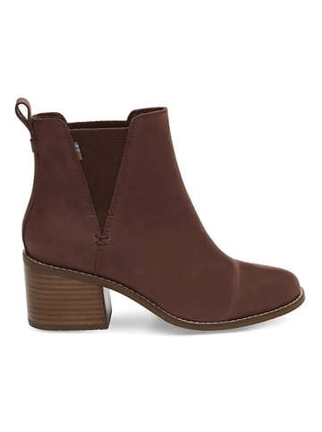TOMS Leder-Chelsea-Boots in Braun