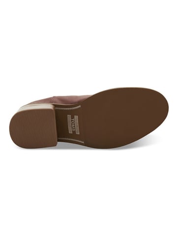 TOMS Leren enkellaarzen "Esme" bruin