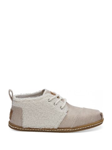 TOMS Schnürschuhe in Creme