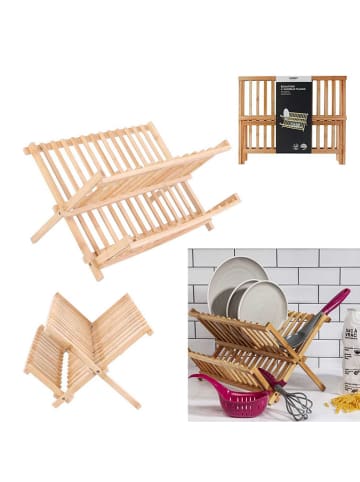 COOK CONCEPT Abtropfgestell in Bambus - (B)40 x (H)33 x (T)24 cm