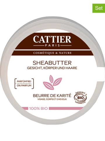 CATTIER 2er-Set: Sheabutter, je 20 g