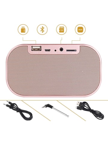 SWEET ACCESS 2in1-Bluetooth-Radiowecker in Roségold