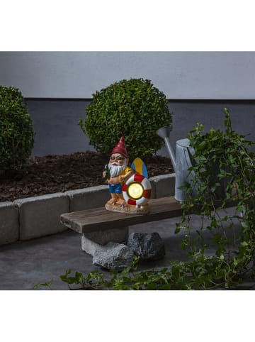 STAR Trading Decoratief ledsolarfiguur "Gnomy" meerkleurig - (B)16 x (H)23 cm
