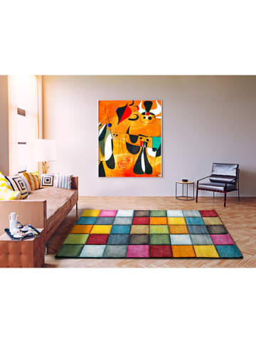 Moma Kurzflor-Teppich in Bunt