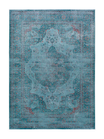 Atticgo Laagpolig tapijt "Lara" blauw/meerkleurig