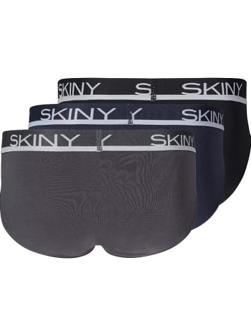 Skiny 3-delige set: slips donkerblauw/zwart/grijs
