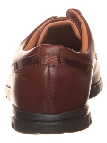 Clarks Leder-Schnürschuhe ''Vennor Walk'' in Dunkelbraun